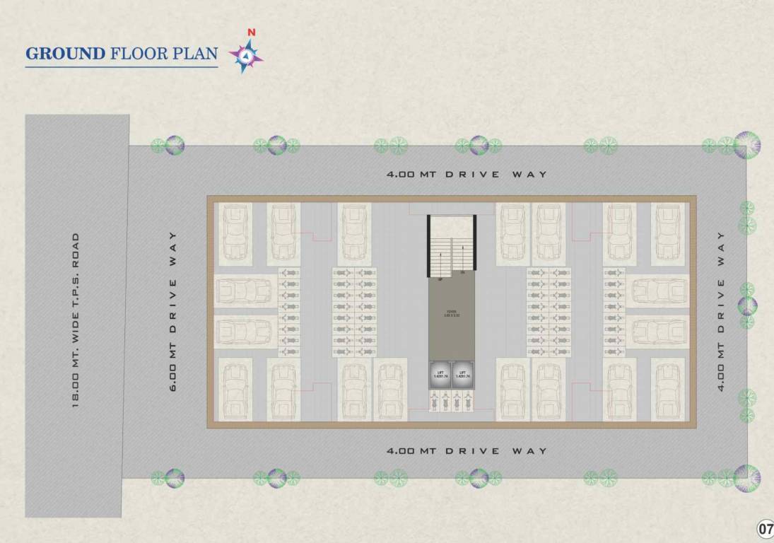  aaradhana sky 2 Aaradhana Sky 2 Cluster Plan for ground Floor