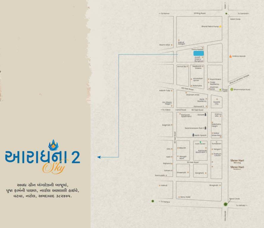  aaradhana sky 2 Location Plan