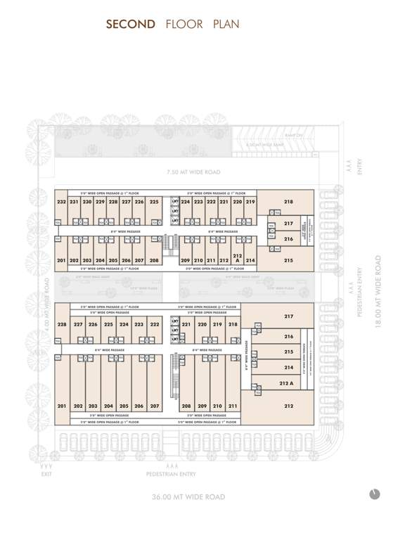  south street Block A And B Cluster Plan for 2nd Floor