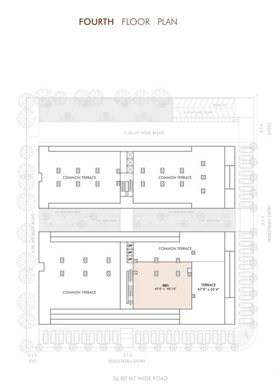  south street Block A And B Cluster Plan for 4th Floor