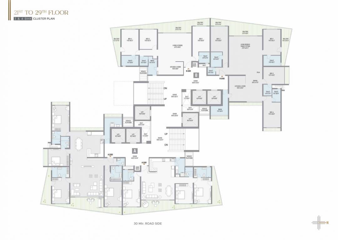  sorrento rosette Block A Cluster Plan