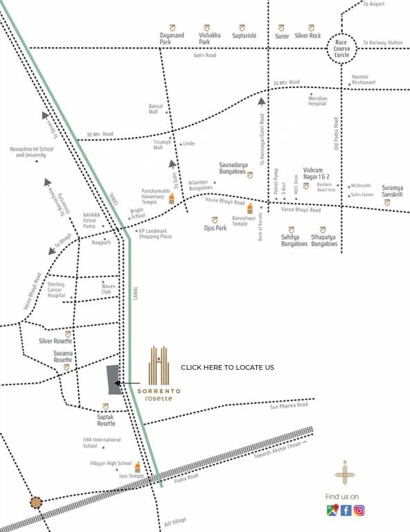  sorrento rosette Location Plan