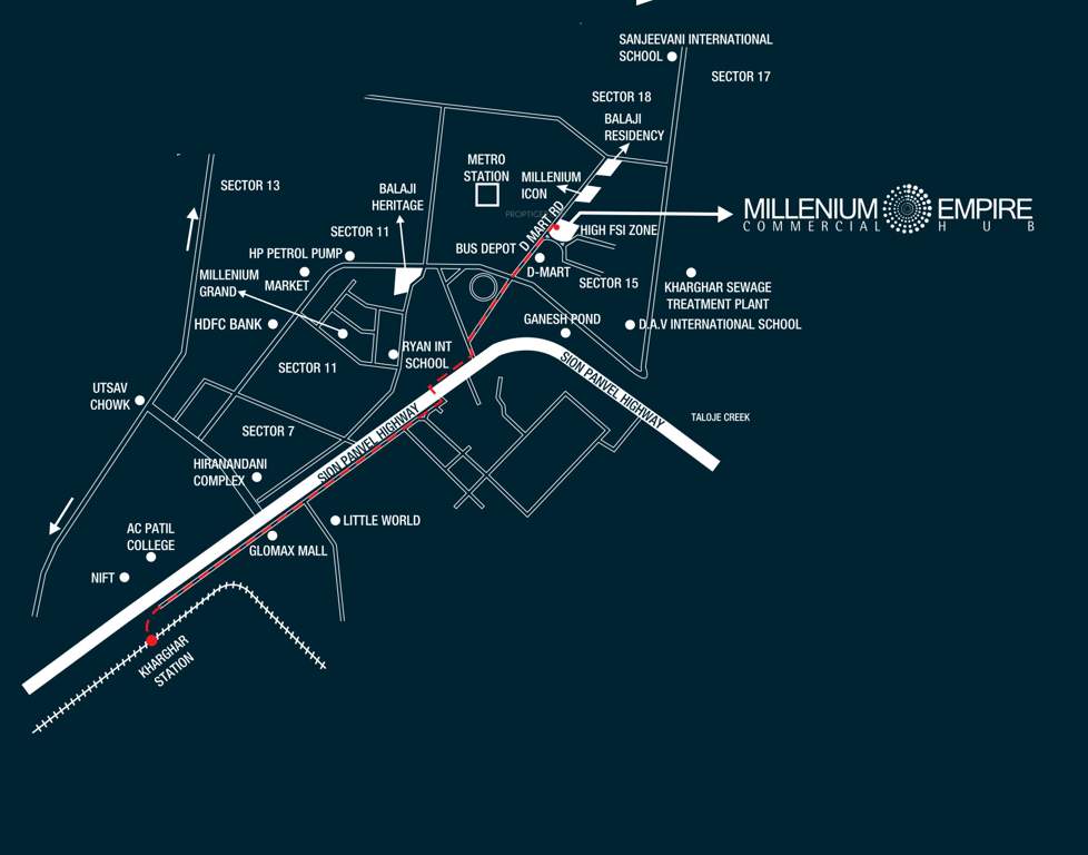  millenium empire Location Plan