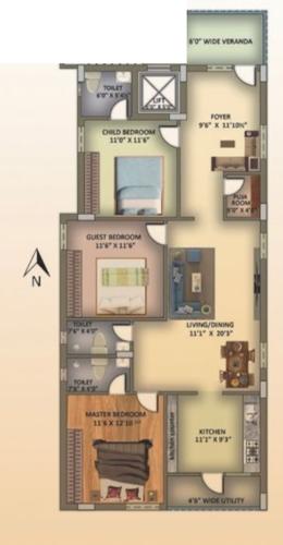 Sai Enclave Cluster Plan from 1st to 5th Floor sai-enclave Sai Enclave Cluster Plan from 1st to 5th Floor