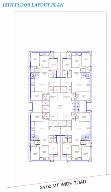  riviera 2 Block   A 12th Floor Cluster Plan