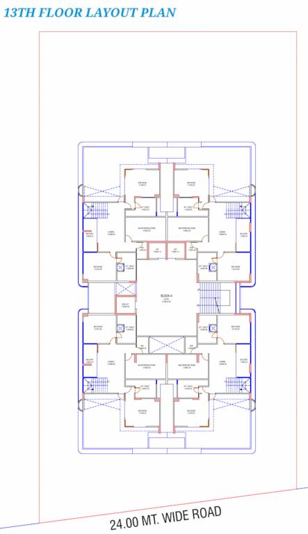  riviera 2 Block   A 13th Floor Cluster Plan