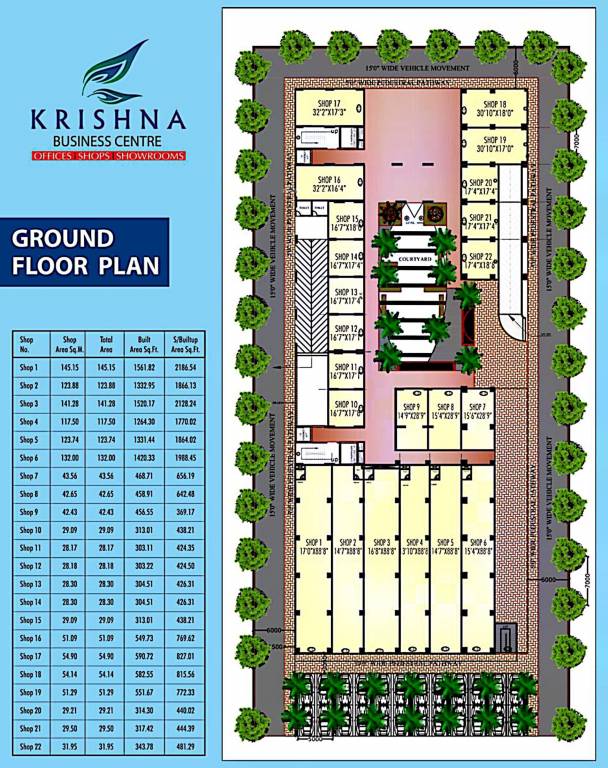 krishna business centre Krishna Business Centre Ground Cluster Plan