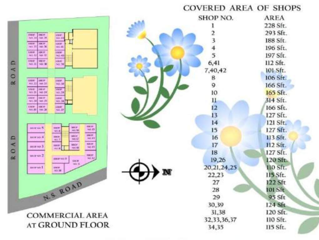  n b rail view N B Rail View Cluster Plan for ground Floor