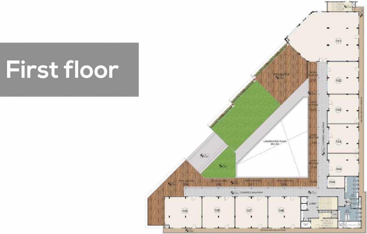  mercado Umiya Mercado First Floor Cluster Plan