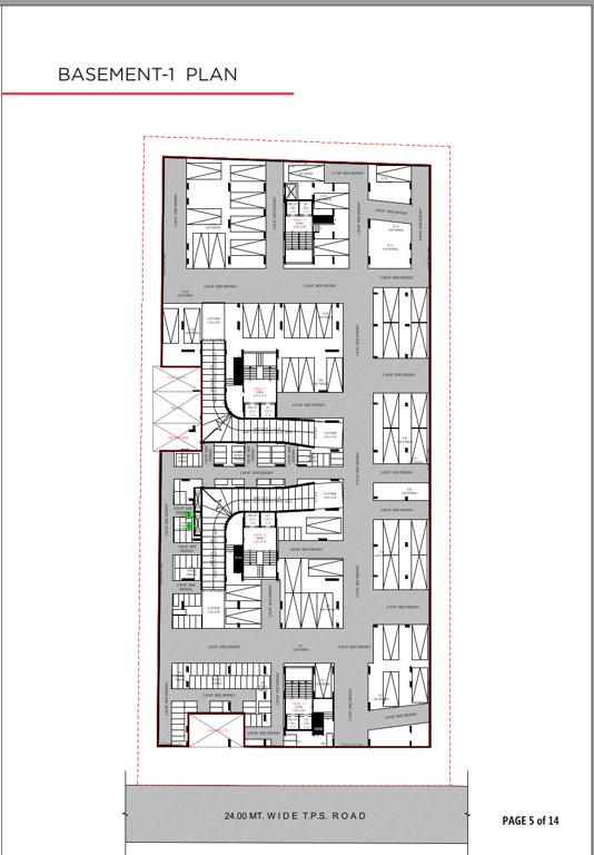 status sky Block A , Block B, Block C, Block D Cluster Plan from 2nd to 8th Floor