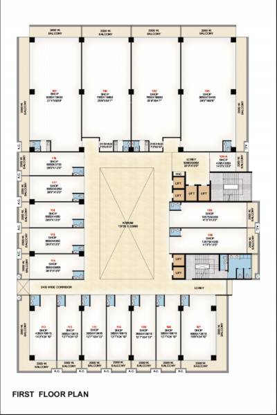  times-square Times Square Cluster Plan for 1st Floor