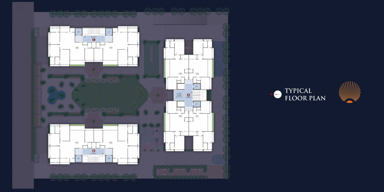  ornate pearl Block A, B, C Cluster Plan