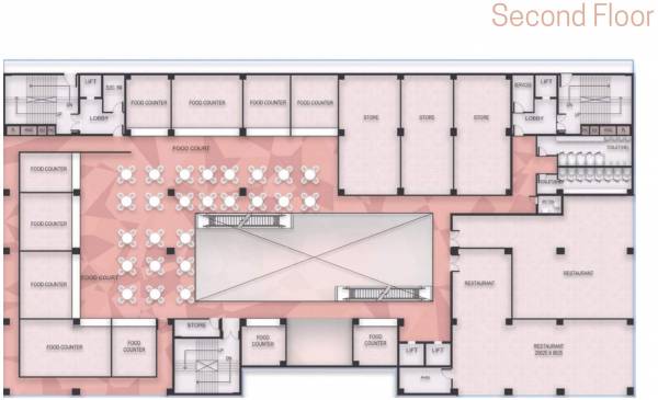  mall Prominent Mall Cluster Plan for 2nd Floor