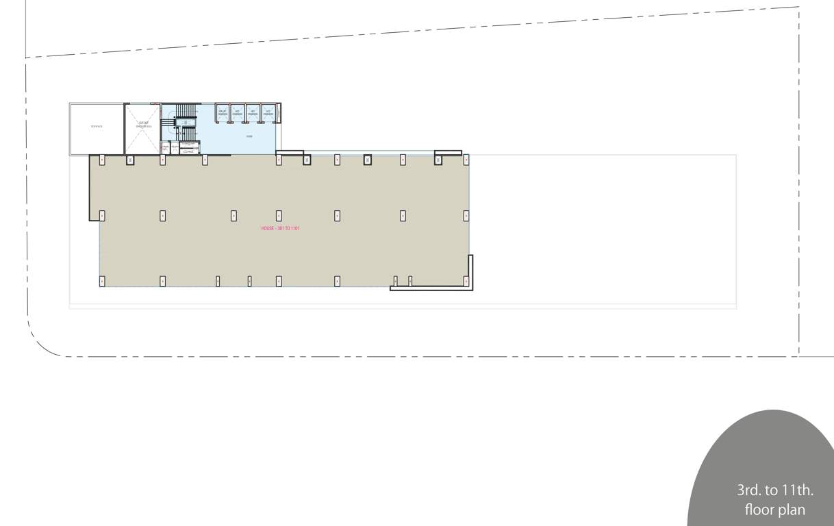  corporates Corporates Cluster Plan from 3rd to 11th Floor