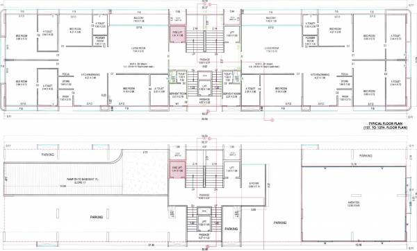  om-shashwat Block A And E Cluster Plan For Ground Floor