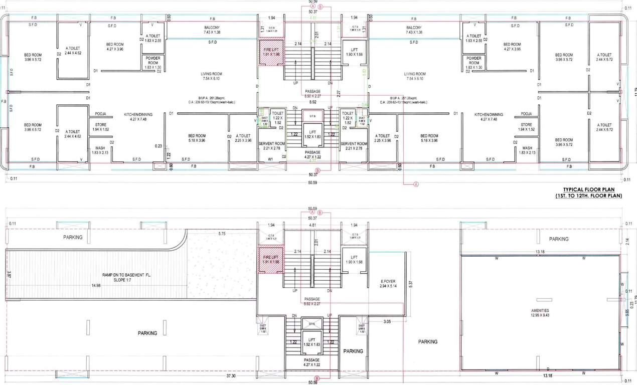  om shashwat Block A And E Cluster Plan For Ground Floor