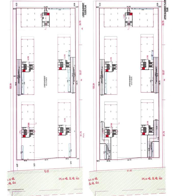  om shashwat Block A,B,C,D,E Cluster Plan For Basement