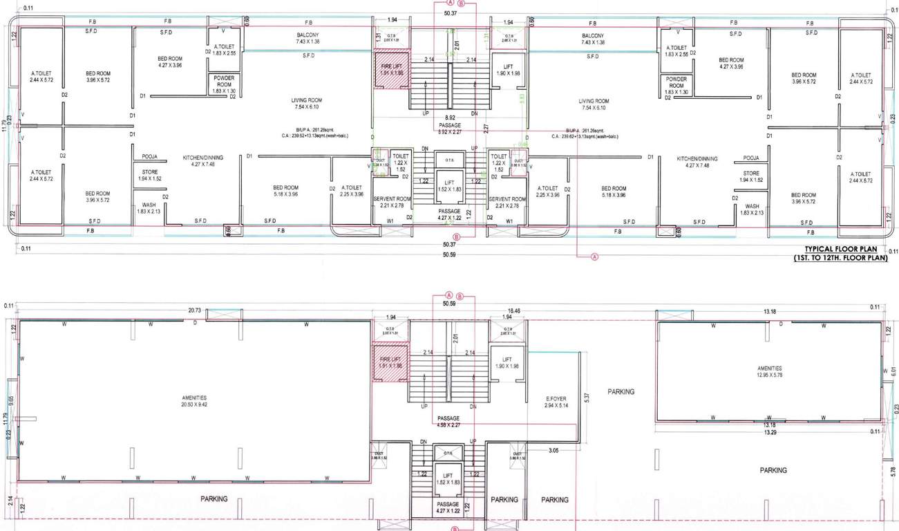  om shashwat Block B And D Cluster Plan For Ground Floor