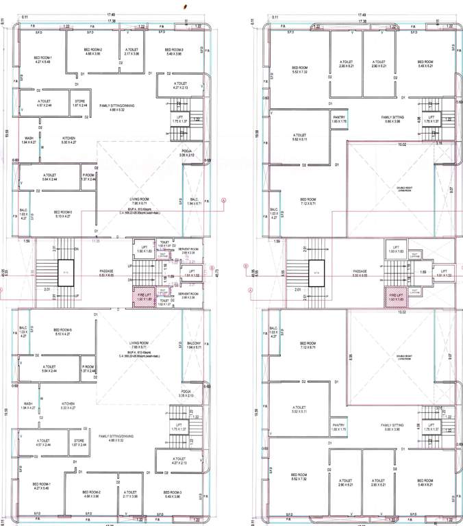 om shashwat Block C Cluster Plan From 11th To 12th Floor