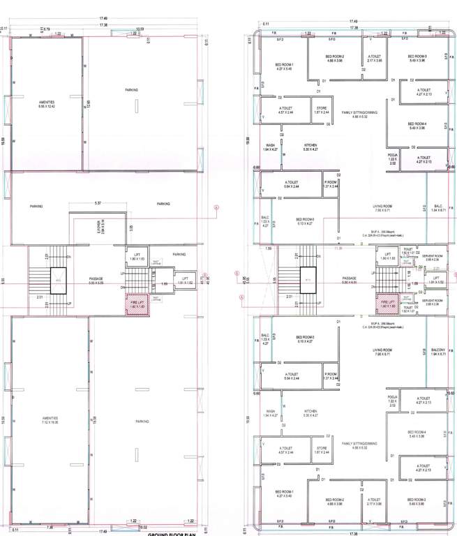  om shashwat Block C Cluster Plan From 1st To 10th Floor