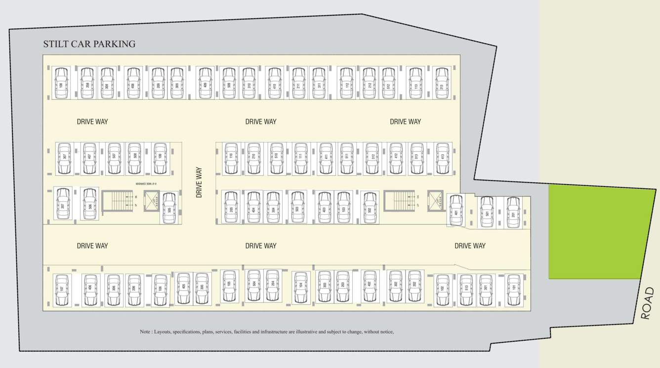  green garden Green Garden Cluster Plan For Ground Floor