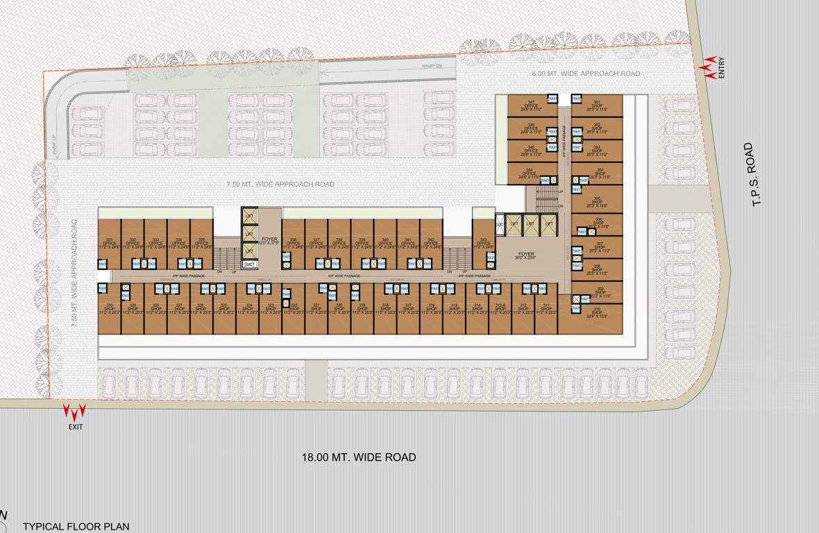  gravitas Gravitas Cluster Plan for Typical Floor