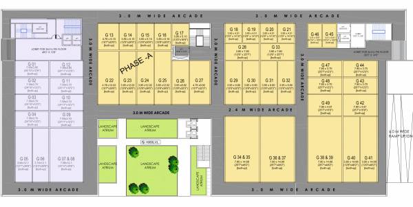 Cluster Plan For Ground Floor gold-plaza Cluster Plan For Ground Floor