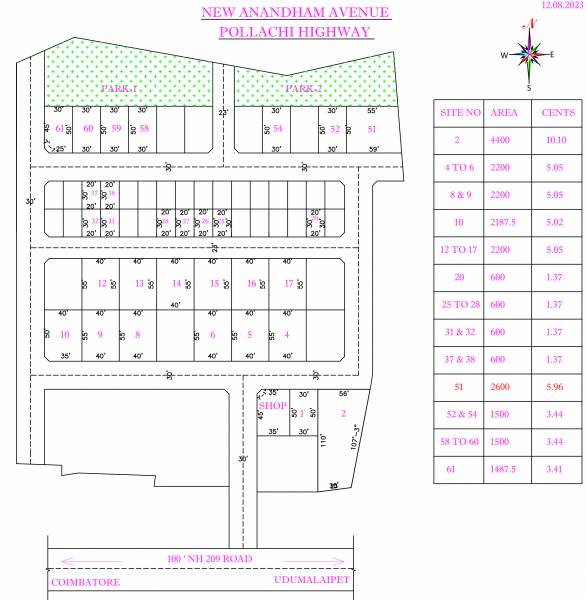  new-anandham-avenue Layout Plan