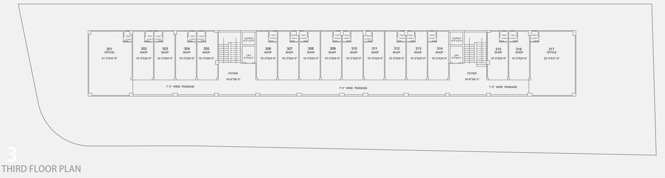  s one A+B Cluster Plan For 3rd Floor