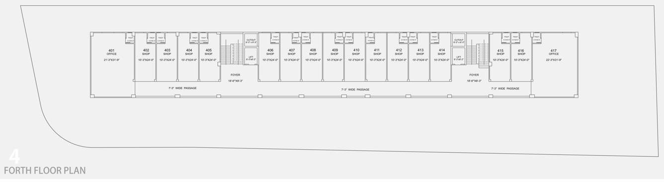  s one A+B Cluster Plan For 4th Floor