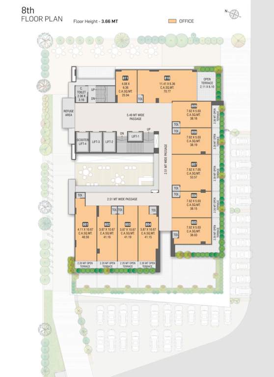 the profit The Profit Cluster Plan for 8th Floor