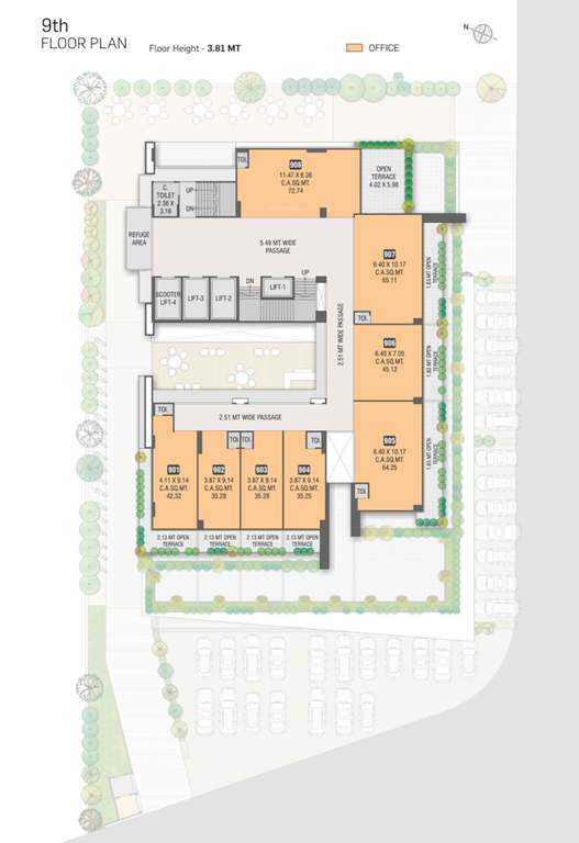 the profit The Profit Cluster Plan for 9th Floor