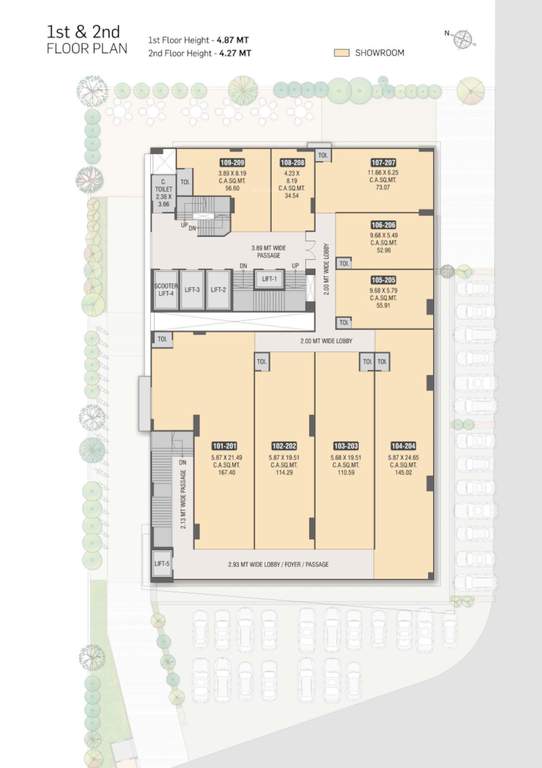 the profit The Profit Cluster Plan from 1st to 2nd Floor
