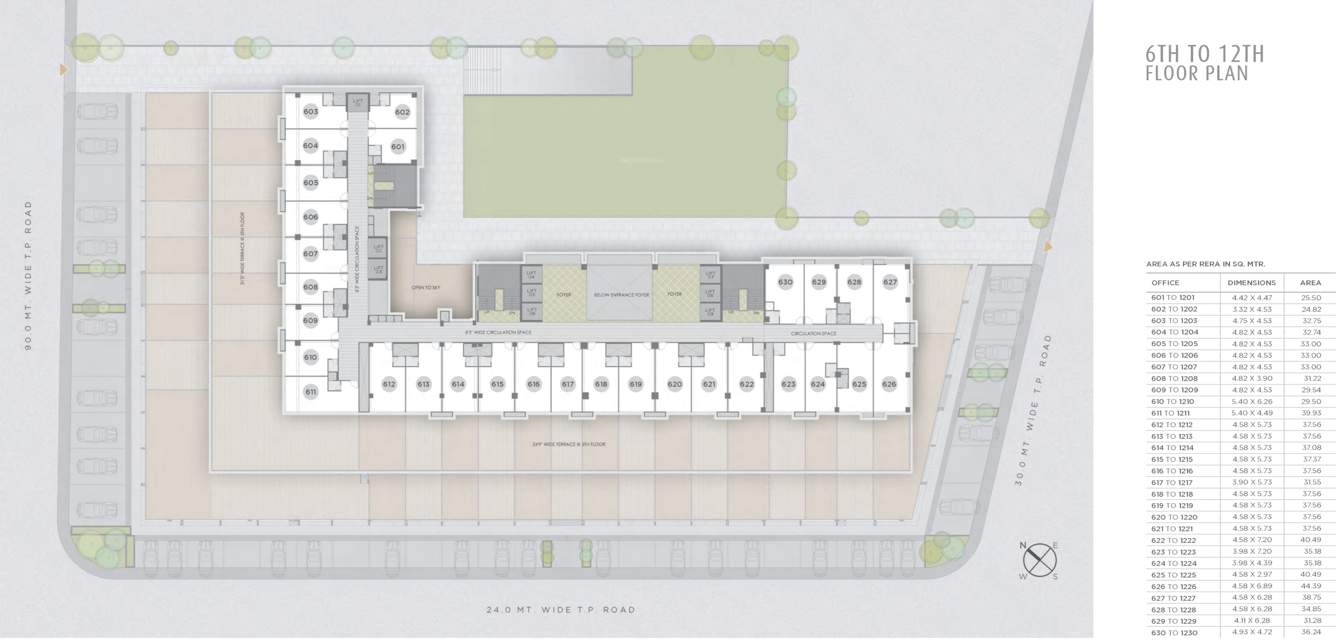  emporis Emporis Cluster Plan From 6th To 12th Floor