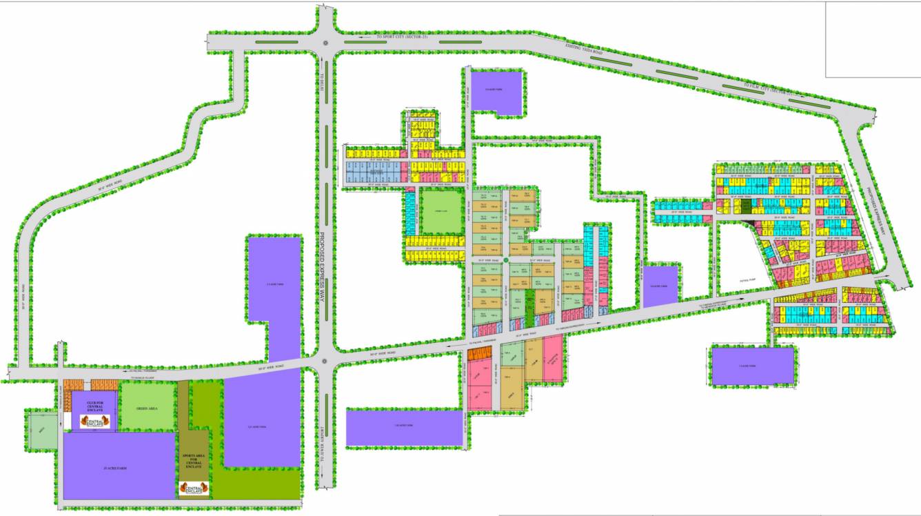 the taj greens Layout Plan
