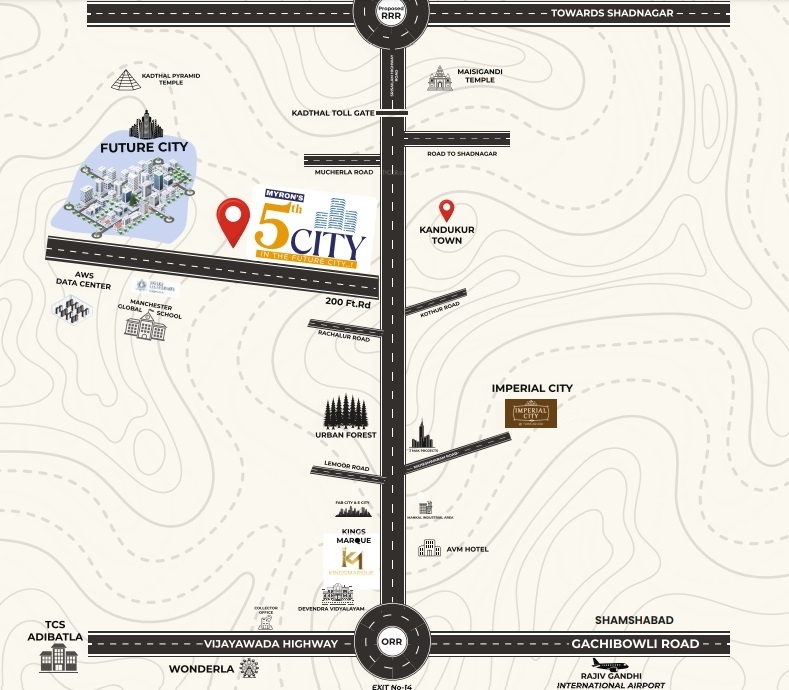  the capital Location Plan