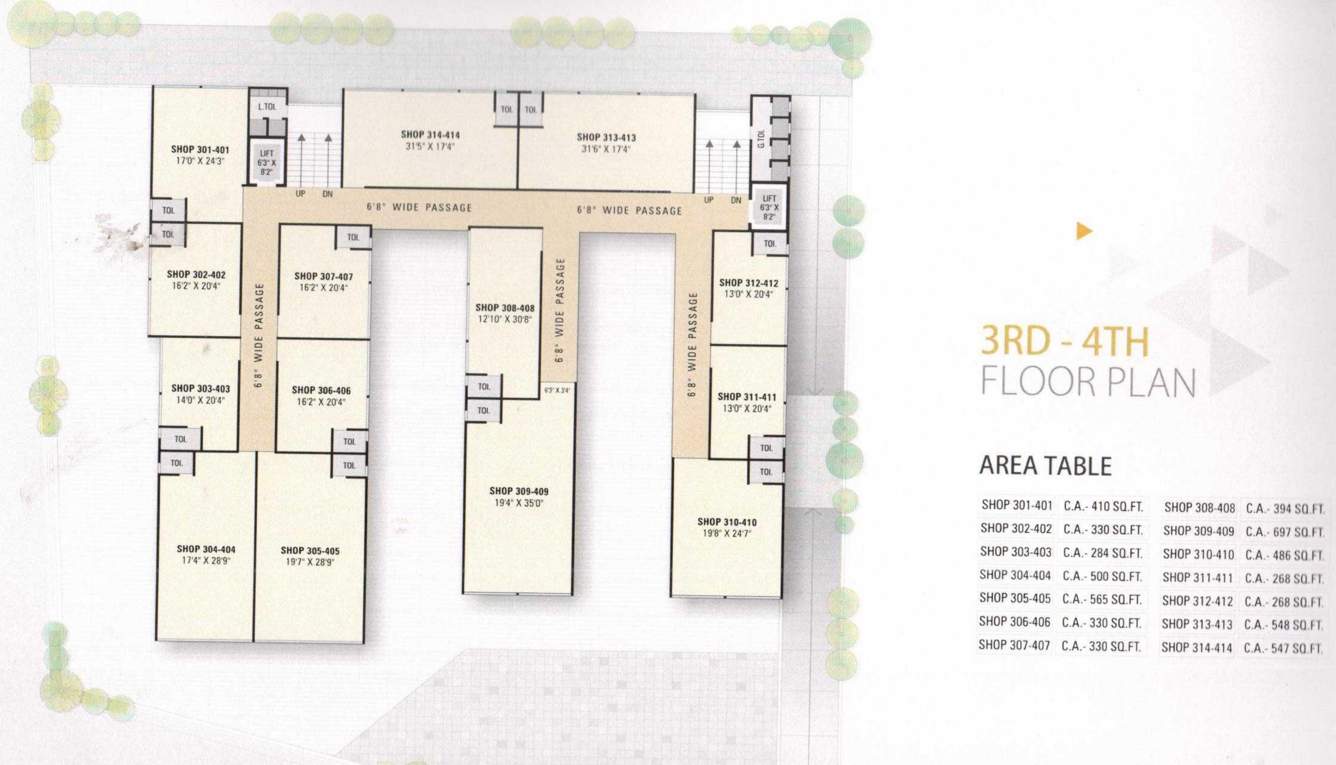 sai plaza Sai Plaza Cluster Plan from 3rd to 4th Floor