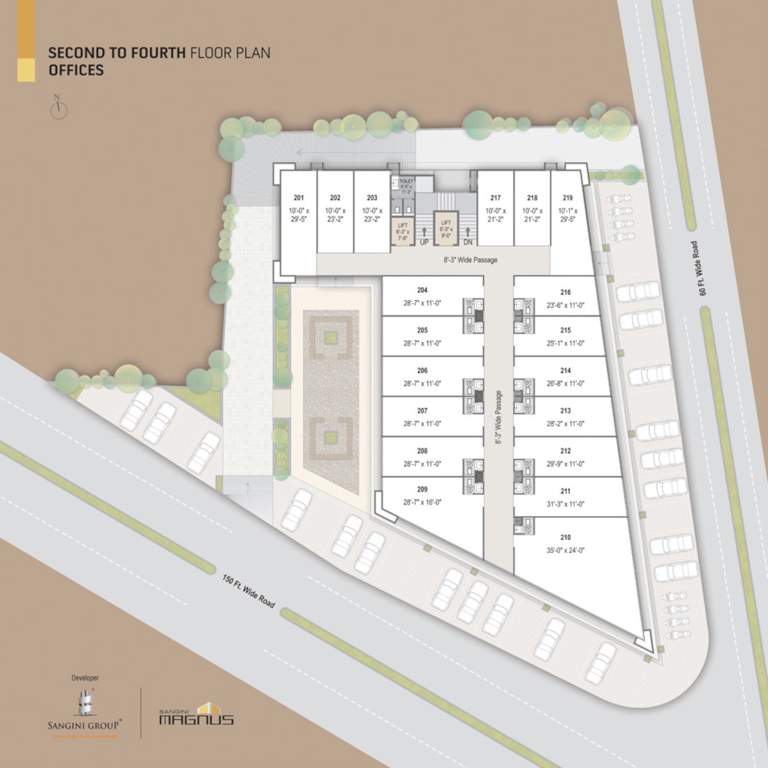  magnus Sangini Magnus Cluster Plan from 2nd to 4th Floor
