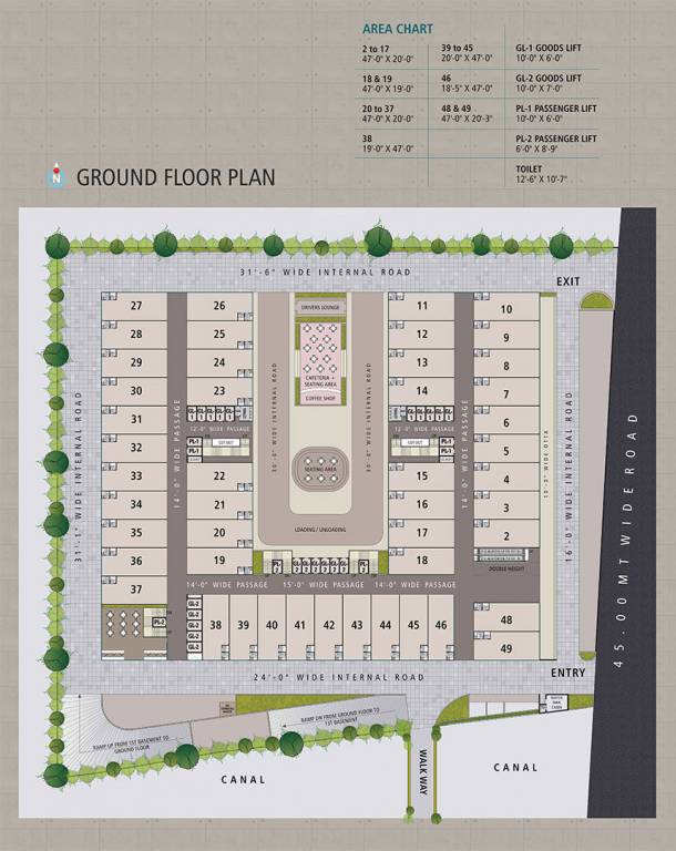 textile hub b Sangini Textile Hub B Cluster Plan for ground Floor