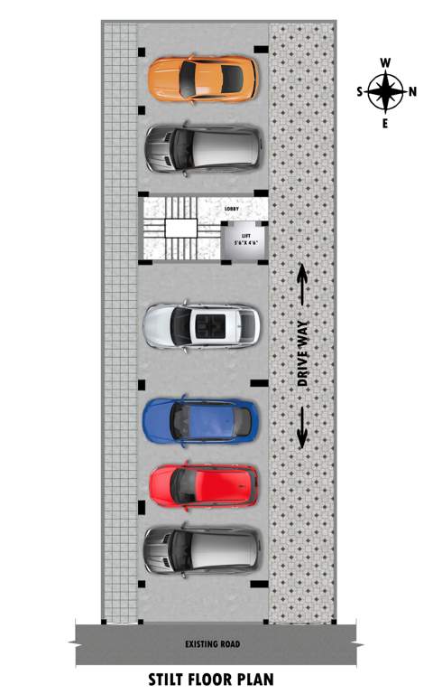  thiyagarajan towers Thiyagarajan Towers Cluster Plan for ground Floor