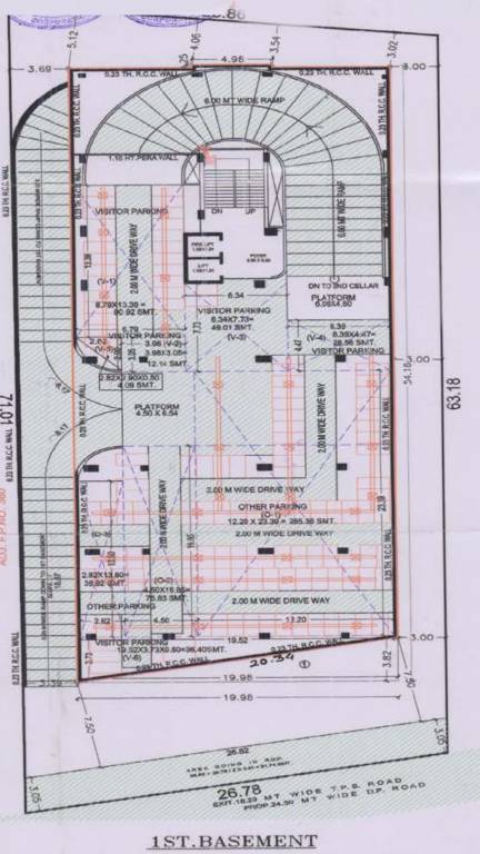  capital one 1 Cluster Plan For 1st Basement Plan