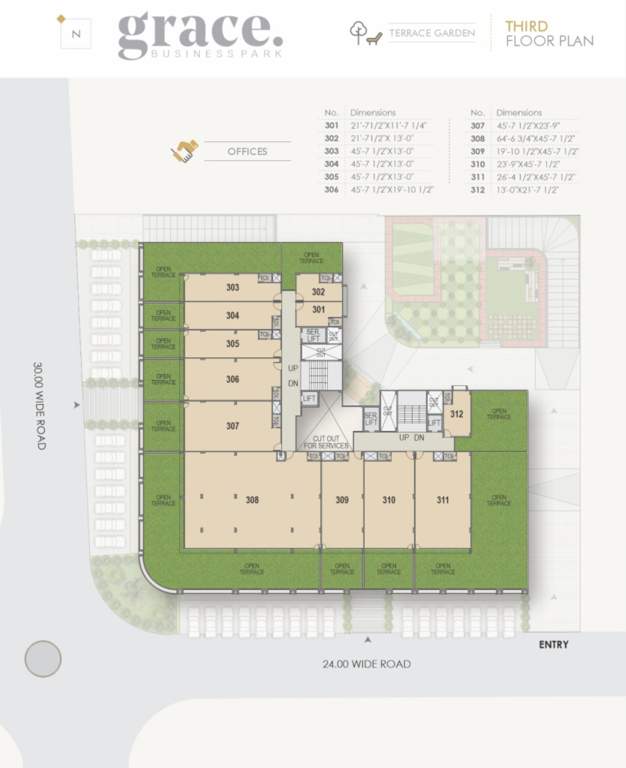  business park 1 Cluster Plan For 3rd Floor