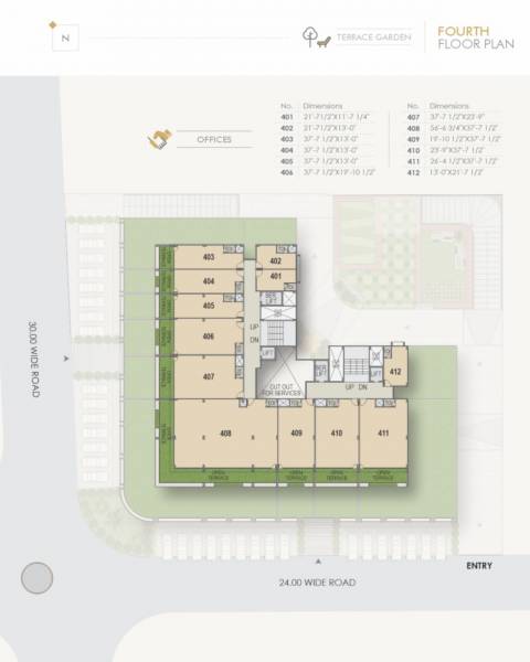  business-park 1 Cluster Plan For 4th Floor