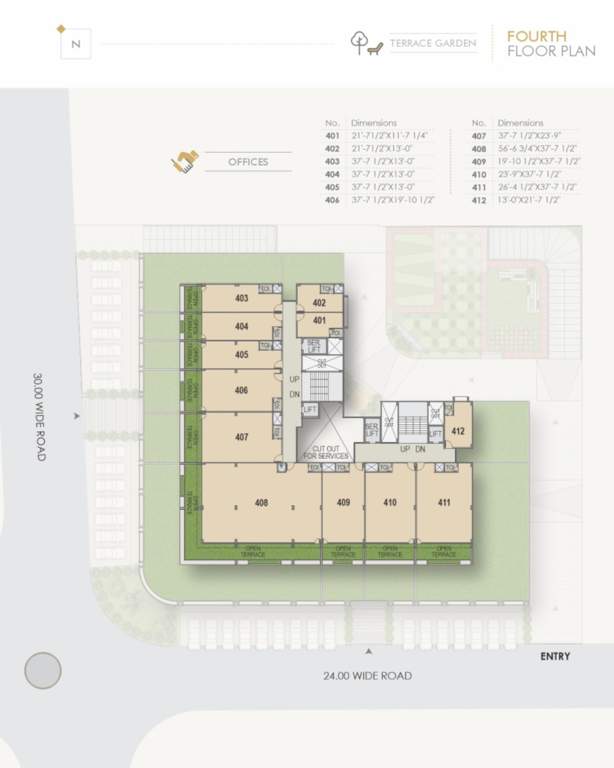  business park 1 Cluster Plan For 4th Floor