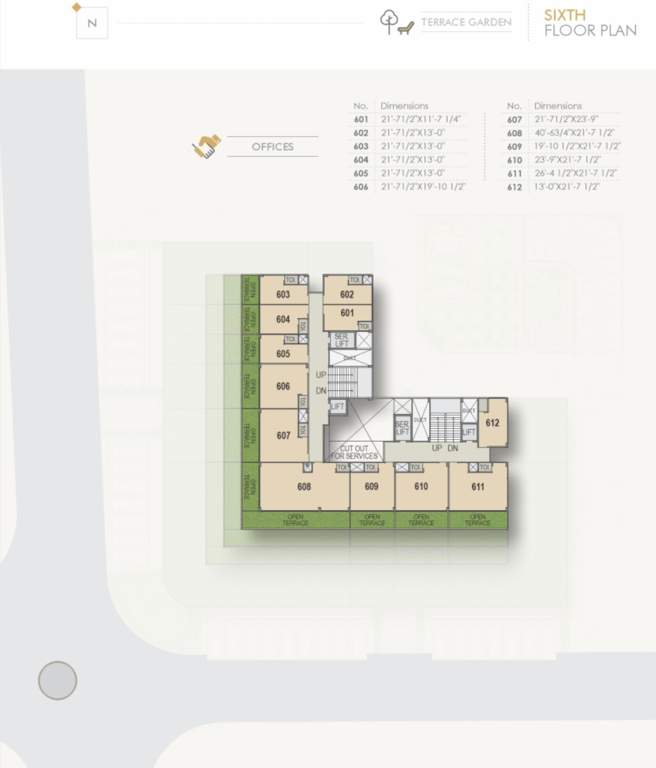  business park 1 Cluster Plan For 6th Floor