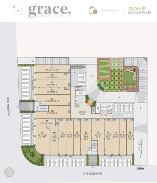  business park 1 Cluster Plan For Ground Floor