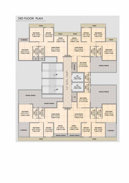  exotica Superior Exotica Cluster Plan for 3rd Floor
