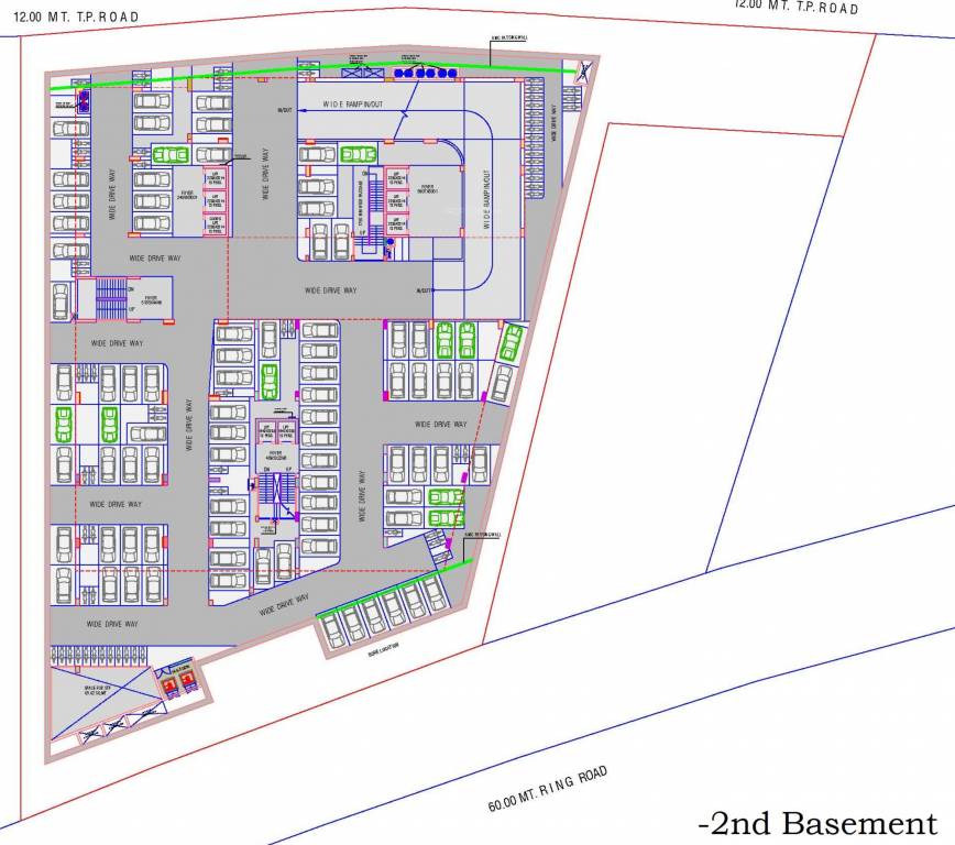  arcade Shaligram Arcade Cluster Plan For 2nd Basement Floor
