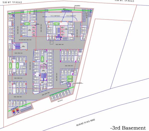  arcade Shaligram Arcade Cluster Plan For 3rd Basement   Floor