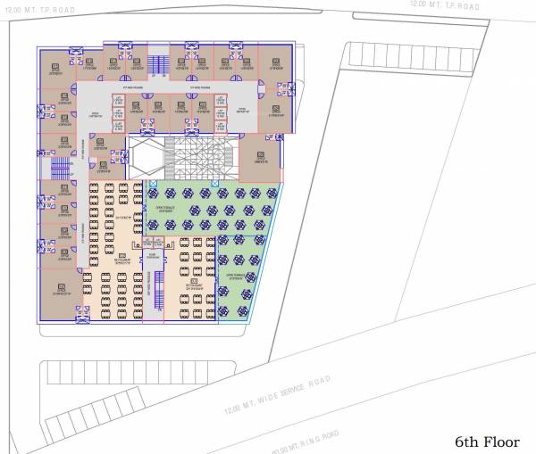  arcade Shaligram Arcade Cluster Plan For 6th Floor